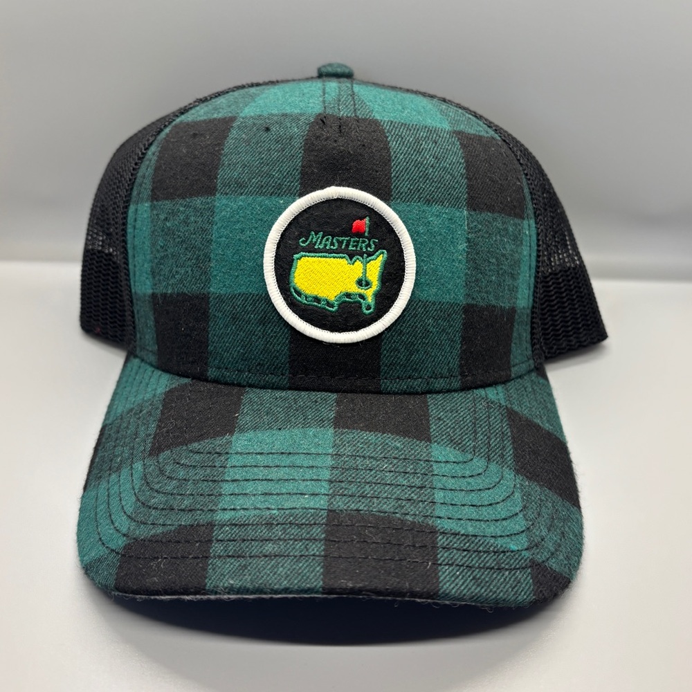 Masters hat, plaid